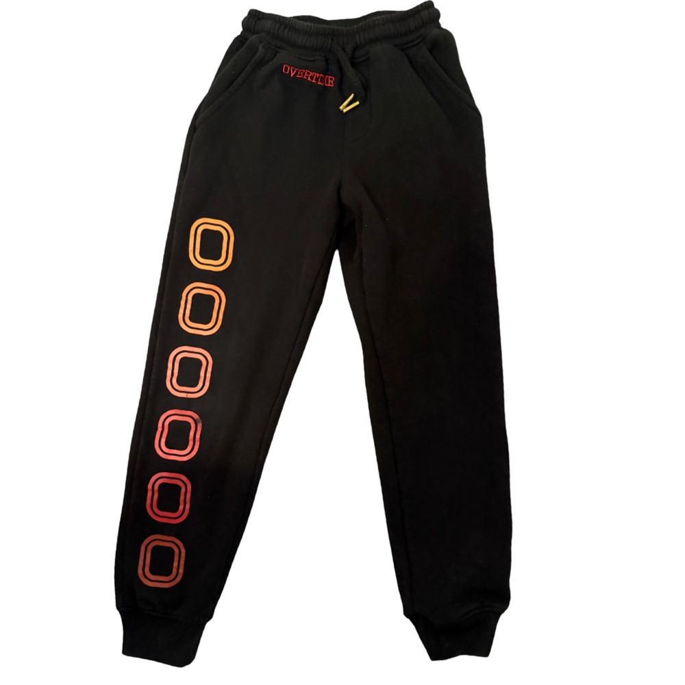 Overtime youth Black joggers boys size medium
